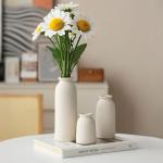 Set of 3 Modern Boho Ceramic Flower Vases