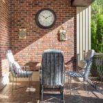 Foxtop 12-Inch Retro Silent Waterproof Wall Clock