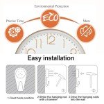 Rose Gold 12-Inch Silent Wall Clock