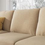 HONBAY Convertible L-Shaped Sectional Sofa, Dark Beige