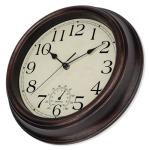 Foxtop 12-Inch Retro Silent Waterproof Wall Clock