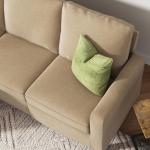 HONBAY Convertible L-Shaped Sectional Sofa, Dark Beige