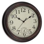 Foxtop 12-Inch Retro Silent Waterproof Wall Clock