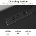 Modern 6 Drawer Dresser with LED Light