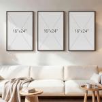 3-Piece Mountain Wall Art Set for Home Decor