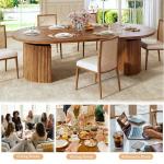 HUAHUU Extendable Round Dining Table for 4-8