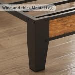 King Bed Frame with Storage Headboard and Charger