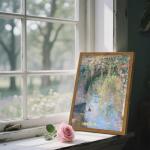 Vintage Floral Monet Canvas Wall Art 8x10