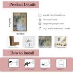 Vintage Floral Monet Canvas Wall Art 8x10