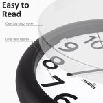 2 Pack Silent Non-Ticking Wall Clocks, 10 Inch