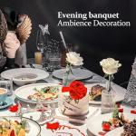 32-Piece Clear Mini Bud Vase Set