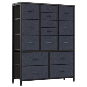 Jojoka 15-Drawer Fabric Dresser – Vertical Storage Chest