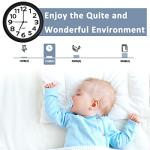 2 Pack Silent Non-Ticking Wall Clocks, 10 Inch