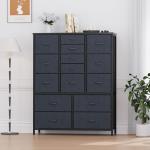 Jojoka 15-Drawer Fabric Dresser – Vertical Storage Chest