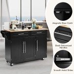 Giantex Rolling Kitchen Island Cart with Storage
