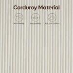 Beige Queen Bed Frame with LED Headboard