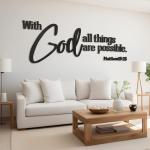 Christian Bible Verses Wall Art - "All Things Are Possible