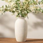 Large Rustic Ceramic Flower Vase for Home Decor