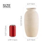 Large Rustic Ceramic Flower Vase for Home Decor