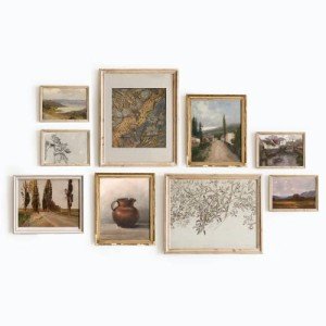 Vintage French Country Gallery Wall Art Set