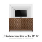 Walnut Fluted Dresser with 6 Spacious Drawers