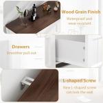 White Farmhouse 6-Drawer Dresser for Bedroom