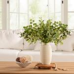 Large Rustic Ceramic Flower Vase for Home Decor