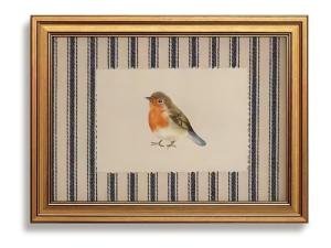 Gold Framed Bird Wall Art for Cottagecore Decor
