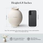 Rustic Boho Ceramic Flower Vase for Home Decor