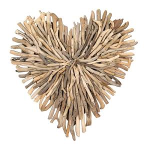 Driftwood Heart Shaped Wall Decor by Creative Co-Op