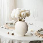 Rustic Boho Ceramic Flower Vase for Home Decor