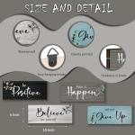 4-Pc Rustic Motivational Wall Decor Set