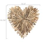 Driftwood Heart Shaped Wall Decor by Creative Co-Op