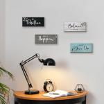 4-Pc Rustic Motivational Wall Decor Set