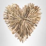 Driftwood Heart Shaped Wall Decor by Creative Co-Op