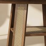 Extendable Round Dining Table with Storage Shelf