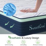 Sweetlove Queen Gel Memory Foam Mattress - Medium Firm