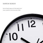 Silent 12-Inch Round Wall Clock for Any Room