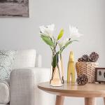 Ekirlin Modern Iridescent Glass Flower Vase