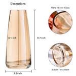 Ekirlin Modern Iridescent Glass Flower Vase