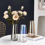 Ekirlin Modern Iridescent Glass Flower Vase