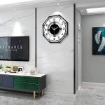 Large Modern Silent Wall Clock for Home Decor