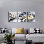 Black and White Abstract Wall Art Set of 3