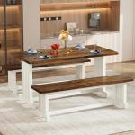 Tribesigns 3-Piece Dining Table Set for 4