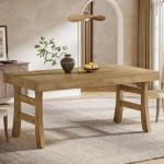 Tribesigns 63-Inch Rectangular Farmhouse Dining Table