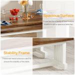 Tribesigns 3-Piece Dining Table Set for 4