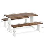 Tribesigns 3-Piece Dining Table Set for 4
