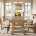 Tribesigns 63-Inch Rectangular Farmhouse Dining Table