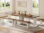Tribesigns 3-Piece Dining Table Set for 4
