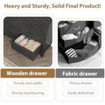 6-Drawer Wooden Dresser in Dark Black